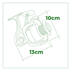 Reel frontal Titan V8 308 Pejerrey Spinning