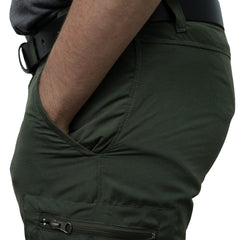 Pantalón Hombre Cargo Desmontable Secado Rapido Verde