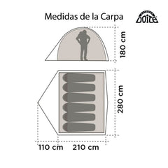 CARPA ZANDER 6 personas IMPERMEABLE