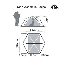 Carpa Trekking PRO Teide 2 personas