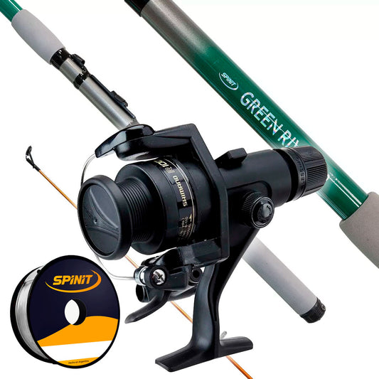 Combo Pesca CAÑA GREEN RIVER 240 TEL + REEL IX IX1000R + NYLON