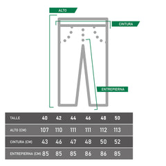 Pantalón Hombre Cargo Desmontable Secado Rapido Verde