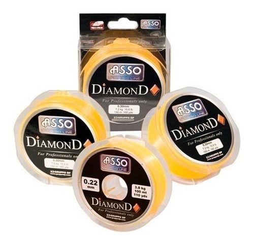 Nylon Monofilamento Diamond 0.20mm 100m Baja Memoria