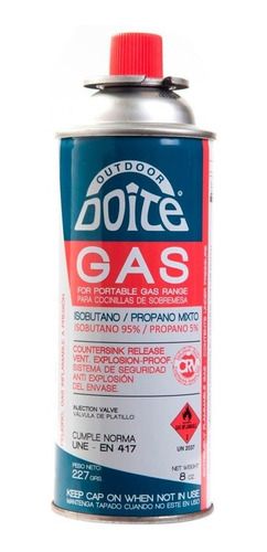 Cartucho Gas Outdoor Butano 227grs Anafe