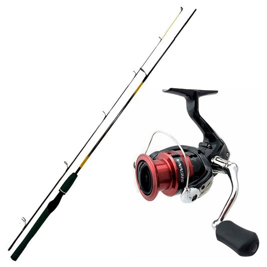 Combo Reel Sienna Sn 4000 Fg + Caña Arcoiris 2.4mt Spinning