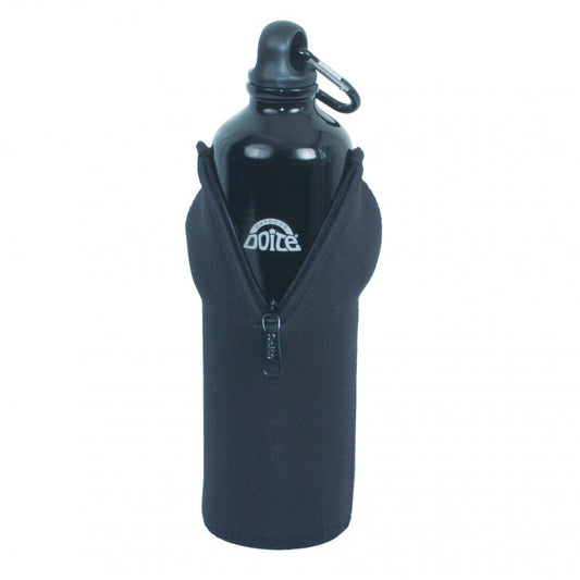 Botella aluminio 600 Ml. con estuche Negro